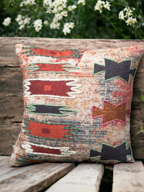Cushion Cover - Kurt Embroidered Cotton