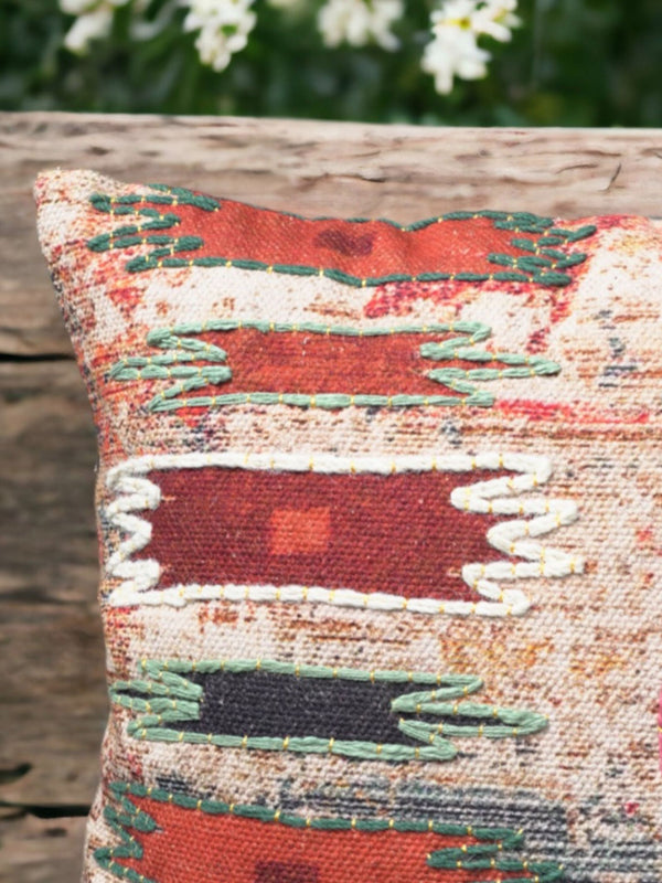 Cushion Cover - Kurt Embroidered Cotton