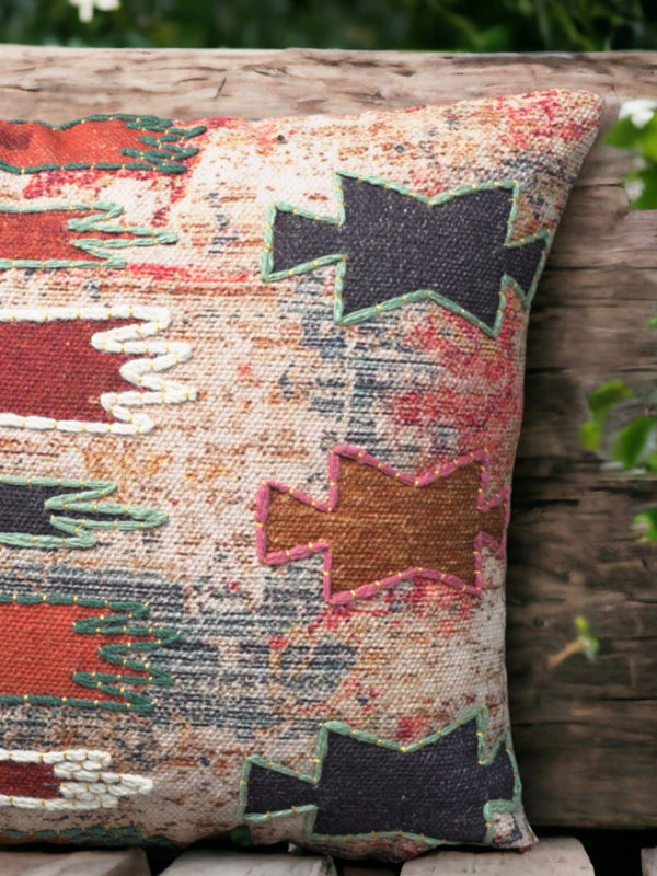 Cushion Cover - Kurt Embroidered Cotton