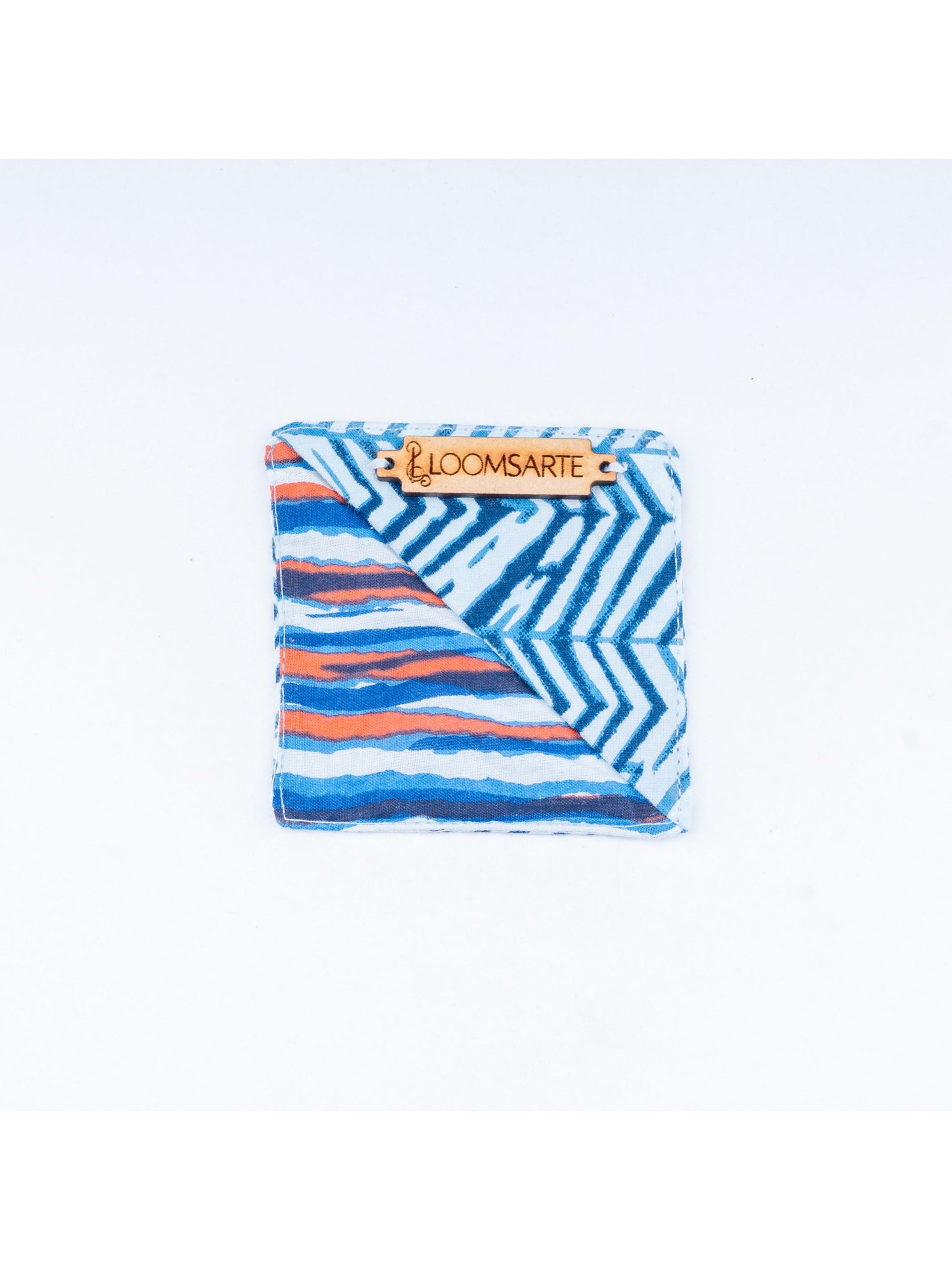 Blue Zebra Square Bookmark