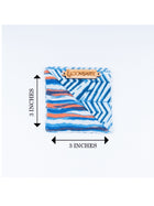Blue Zebra Square Bookmark