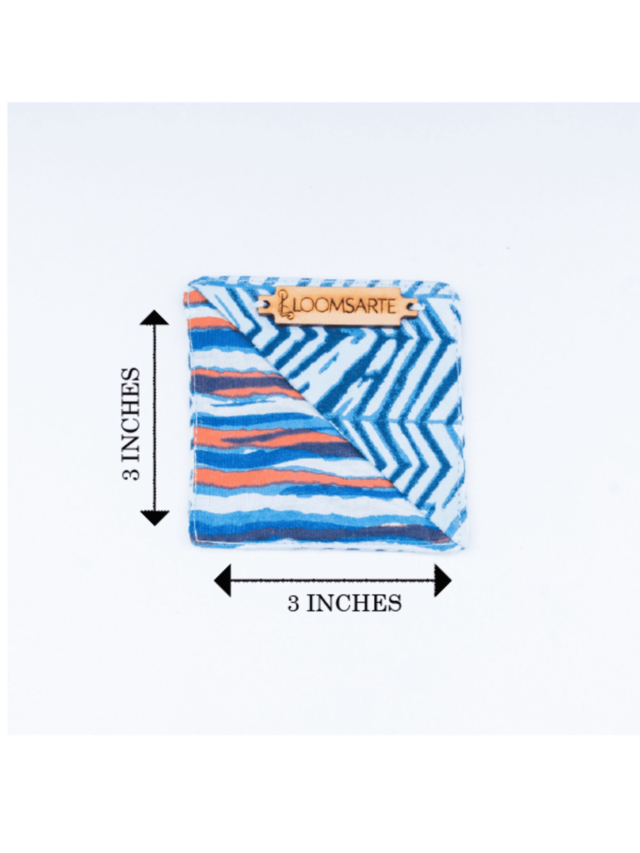 Blue Zebra Square Bookmark