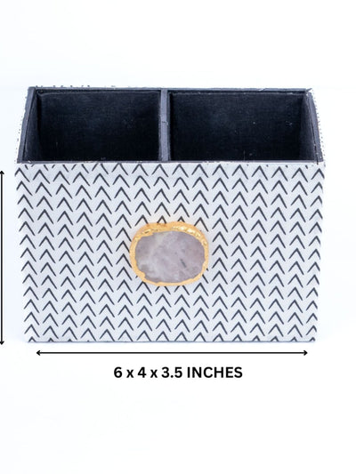 Black & White Cutlery Holder