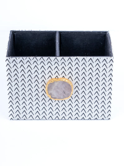 Black & White Cutlery Holder