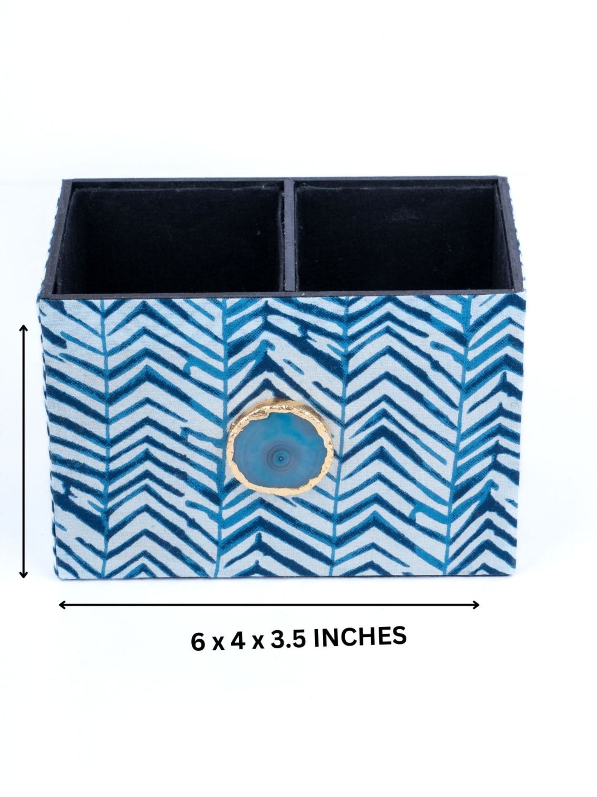Blue Zebra Cutlery Holder