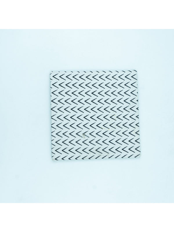 Black & White Coaster Square Set Of 4