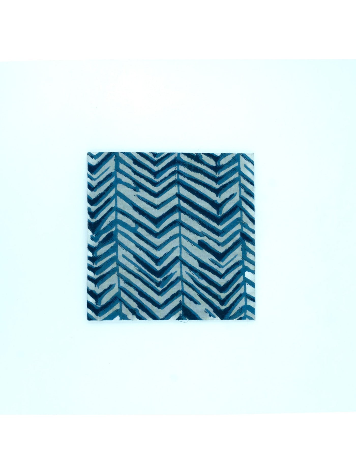 Blue Zebra Coaster Square Set Of 4