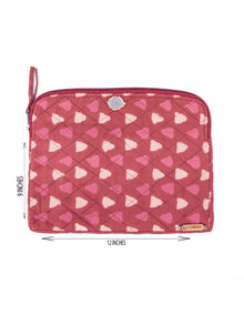 Red Bagru Ipad Sleeve
