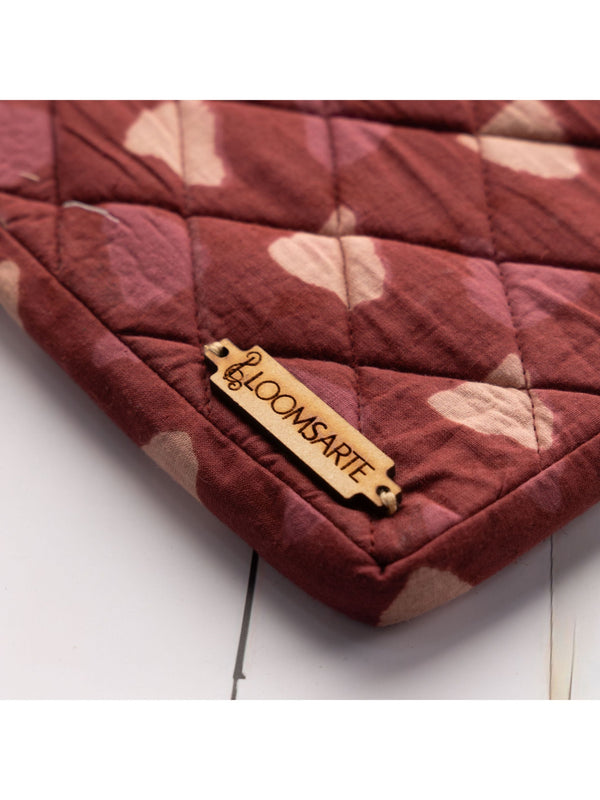 Red Bagru Ipad Sleeve