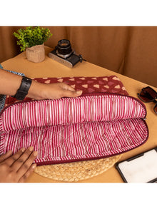 Red Bagru Ipad Sleeve