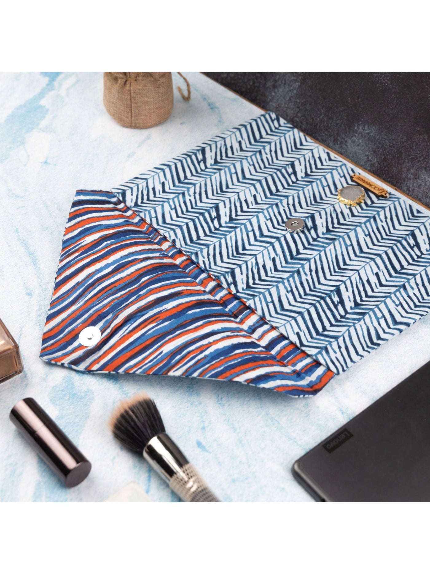 Blue Zebra Ipad Envelope Sleeve