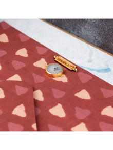 Red Bagru Ipad Envelope Sleeve