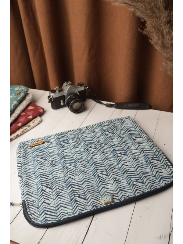 Blue Zebra Laptop Sleeve