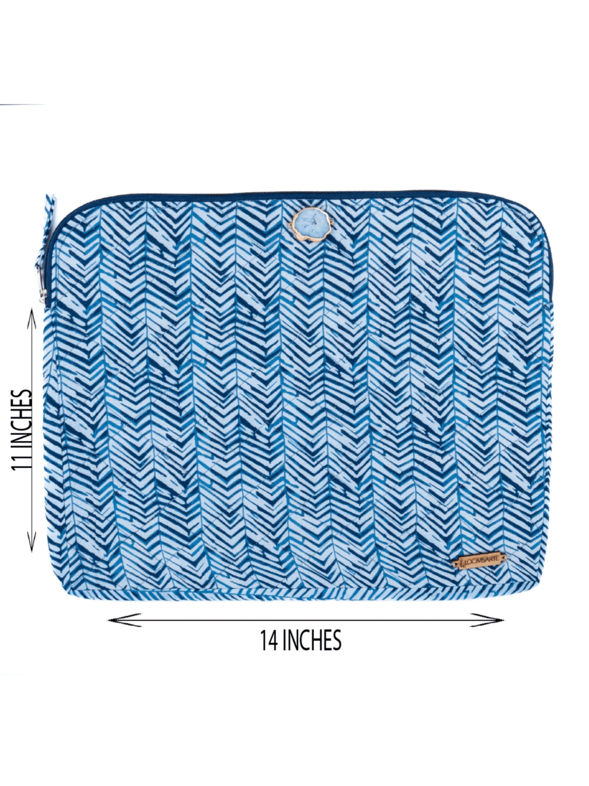Blue Zebra Laptop Sleeve
