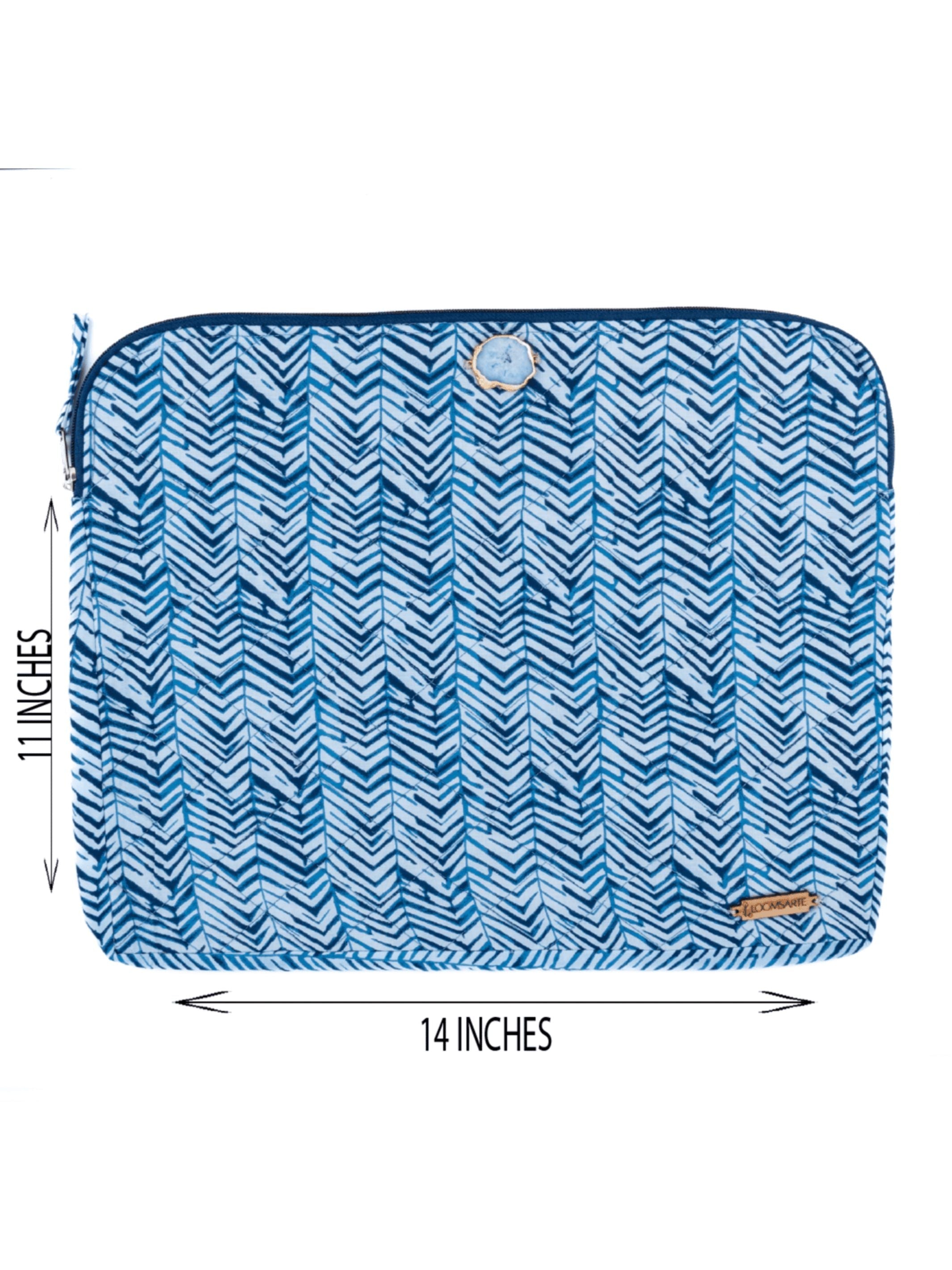 Blue Zebra Laptop Sleeve