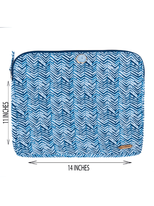 Blue Zebra Laptop Sleeve