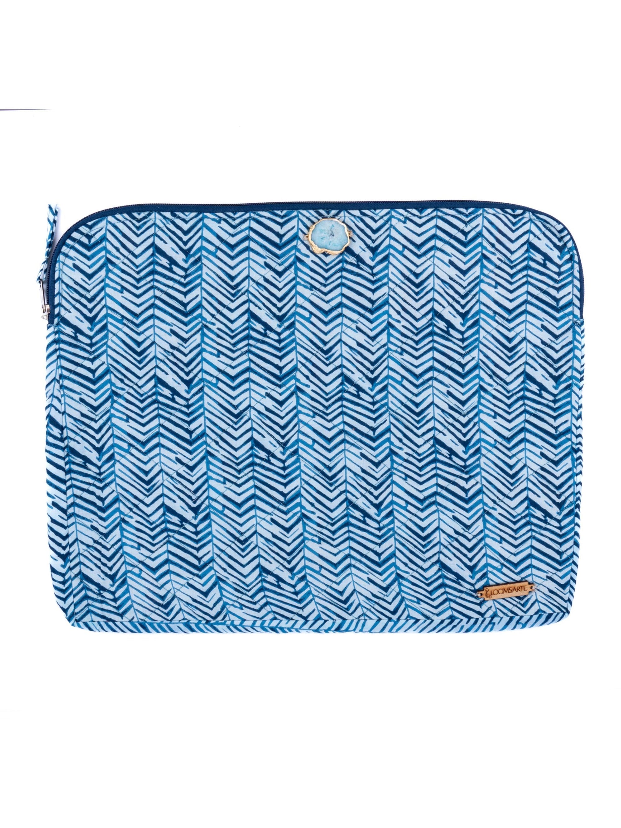 Blue Zebra Laptop Sleeve