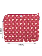 Red Bagru Laptop Sleeve