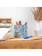 Blue Zebra Pen Stand