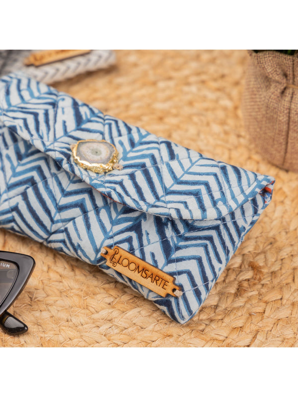 Blue Zebra Spectacle Case