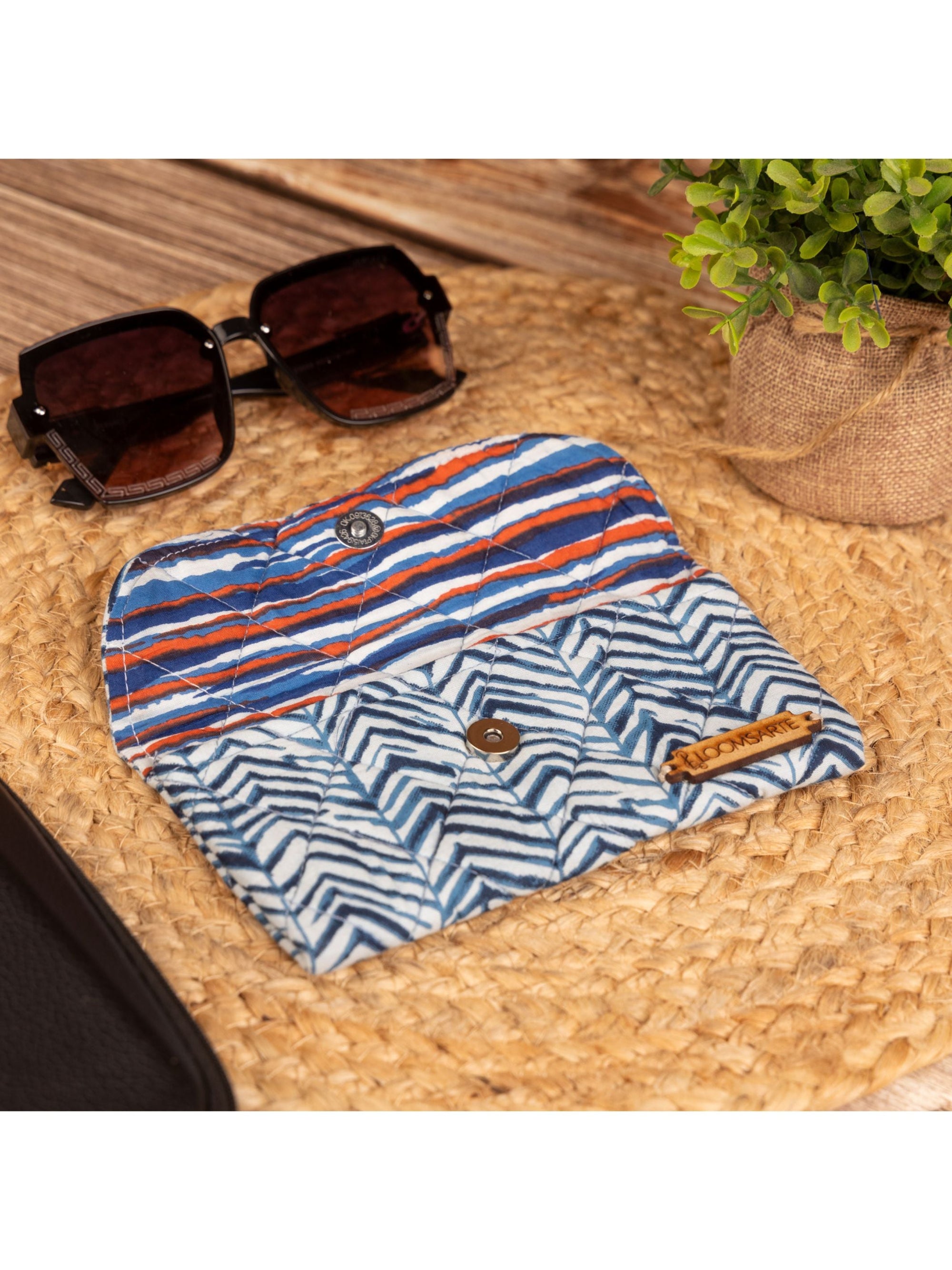 Blue Zebra Spectacle Case