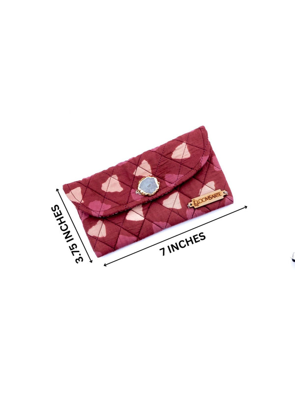 Red Bagru Spectacle Case