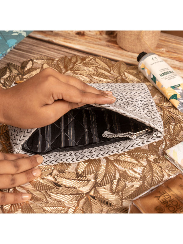 Black & White Travel Pouch