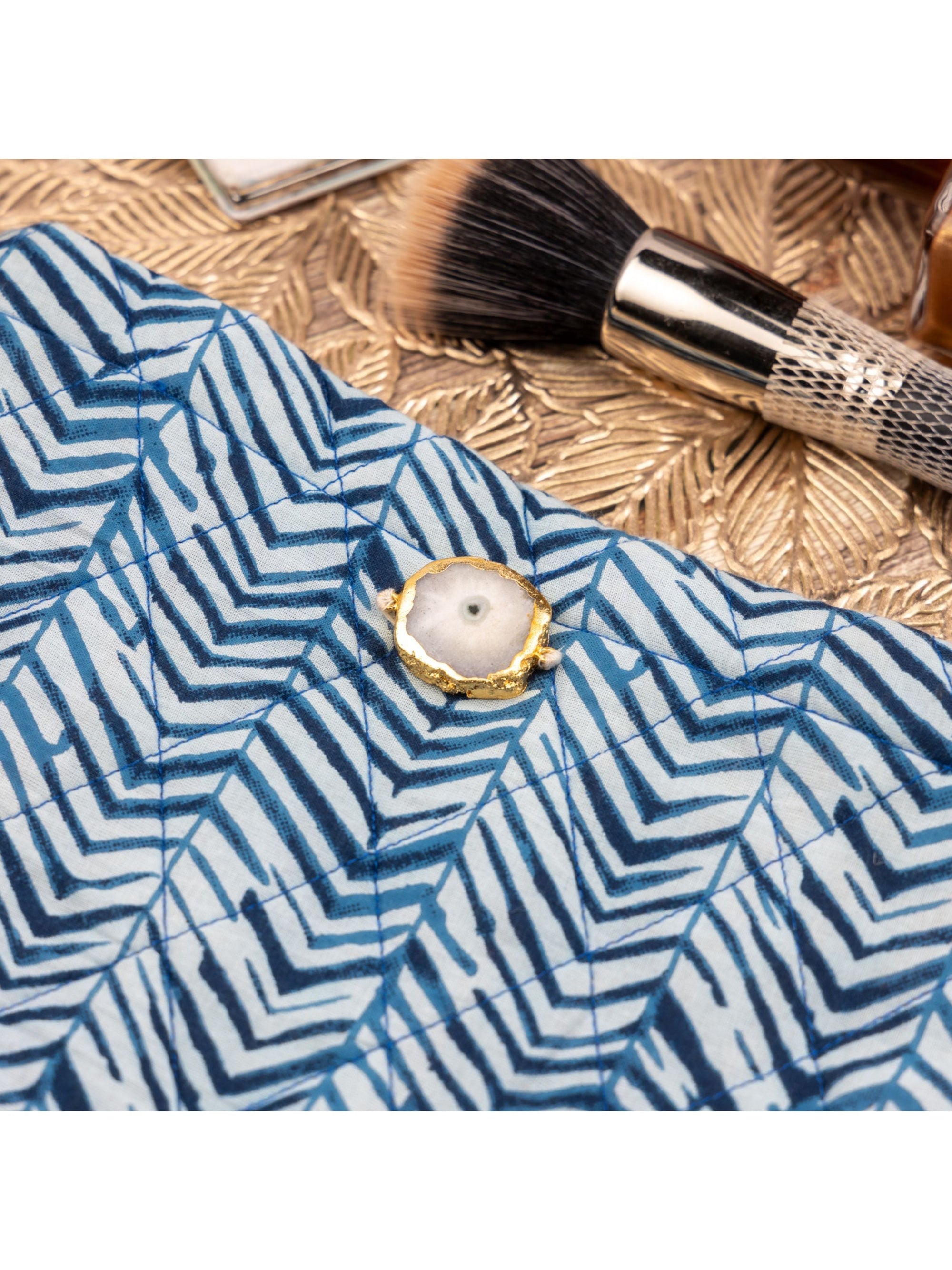 Blue Zebra Travel Pouch