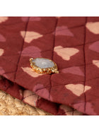 Red Bagru Travel Pouch