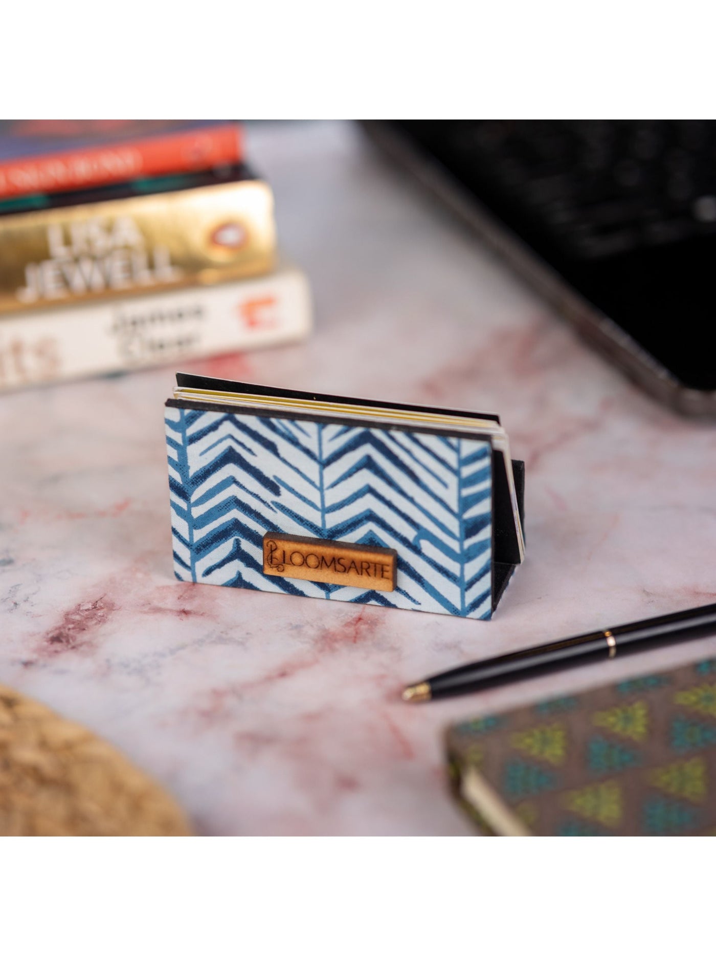 Blue Zebra Visiting Card Holder