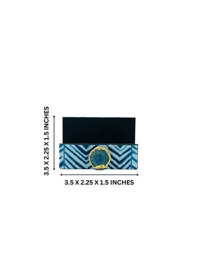 Blue Zebra Visiting Card Holder