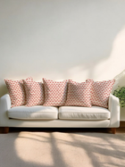Lined Hearts Cushion Cover for Valentine - Set of 5