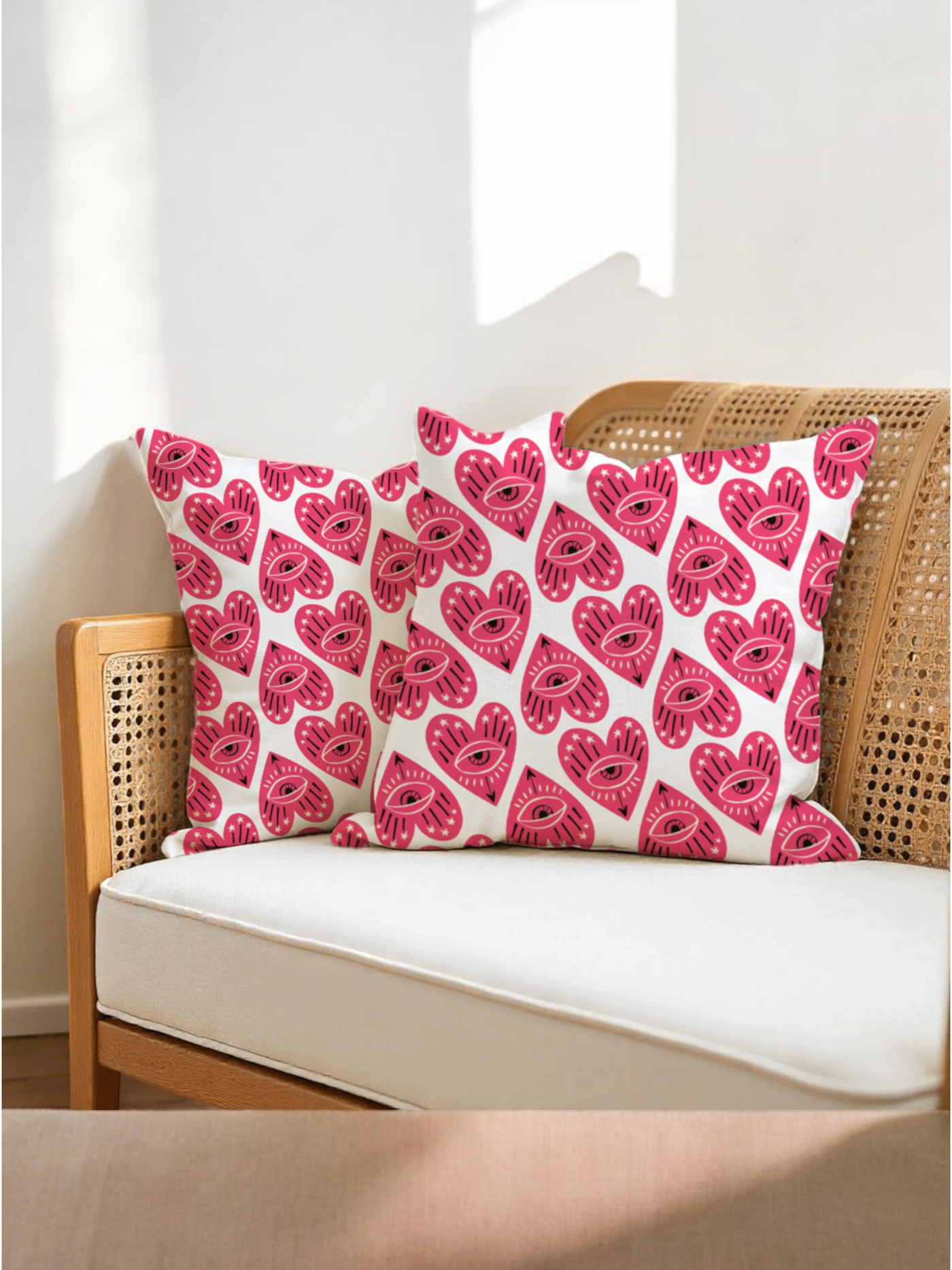 Love Strings Cushion Cover for Valentine - Set of 5