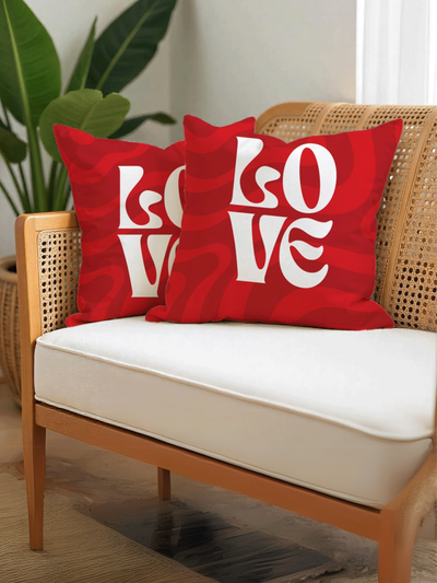 Love Cushion Cover for Valentine - Velvet - 16x16in