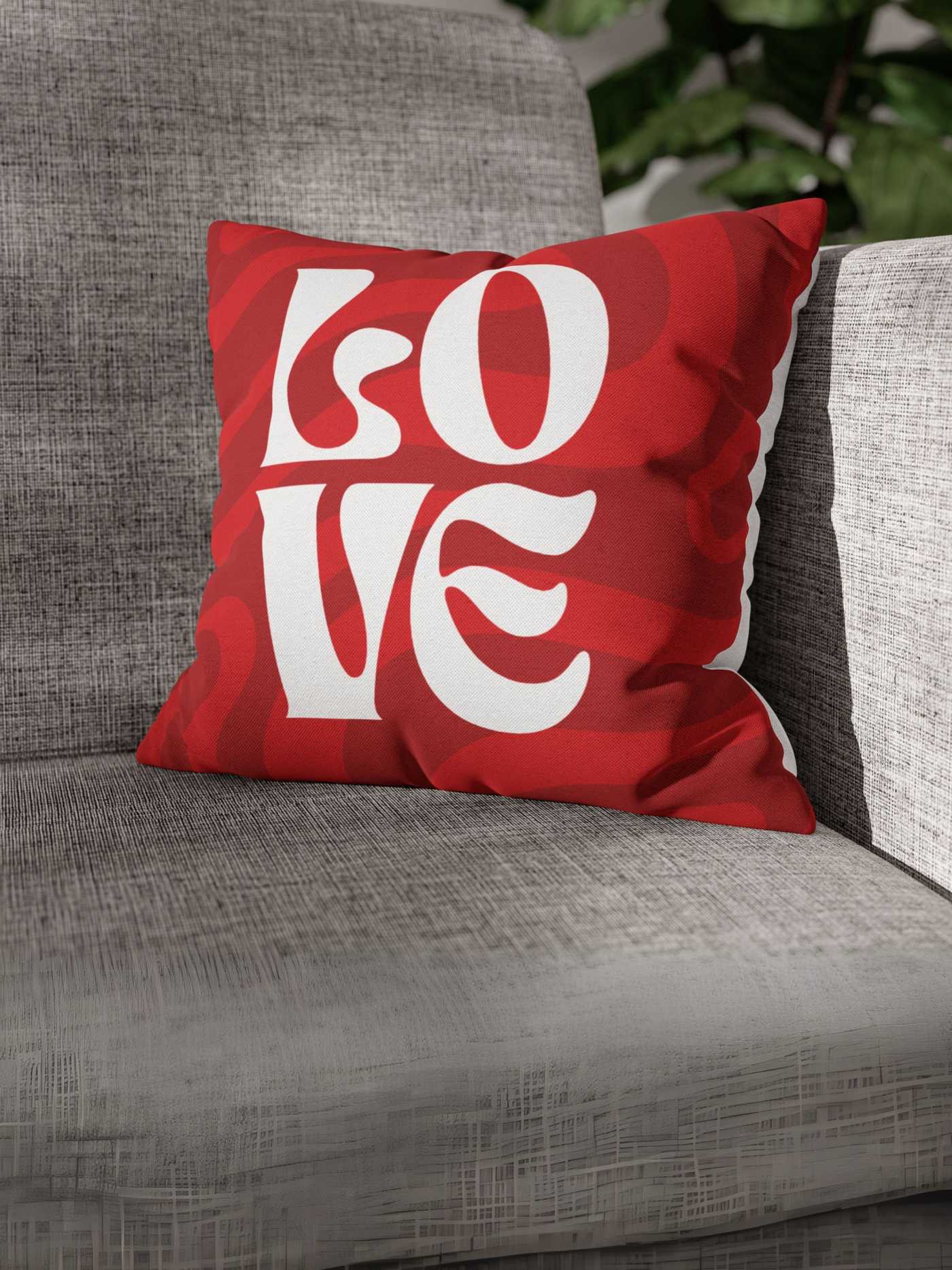 Love Cushion Cover for Valentine - Velvet - 16x16in