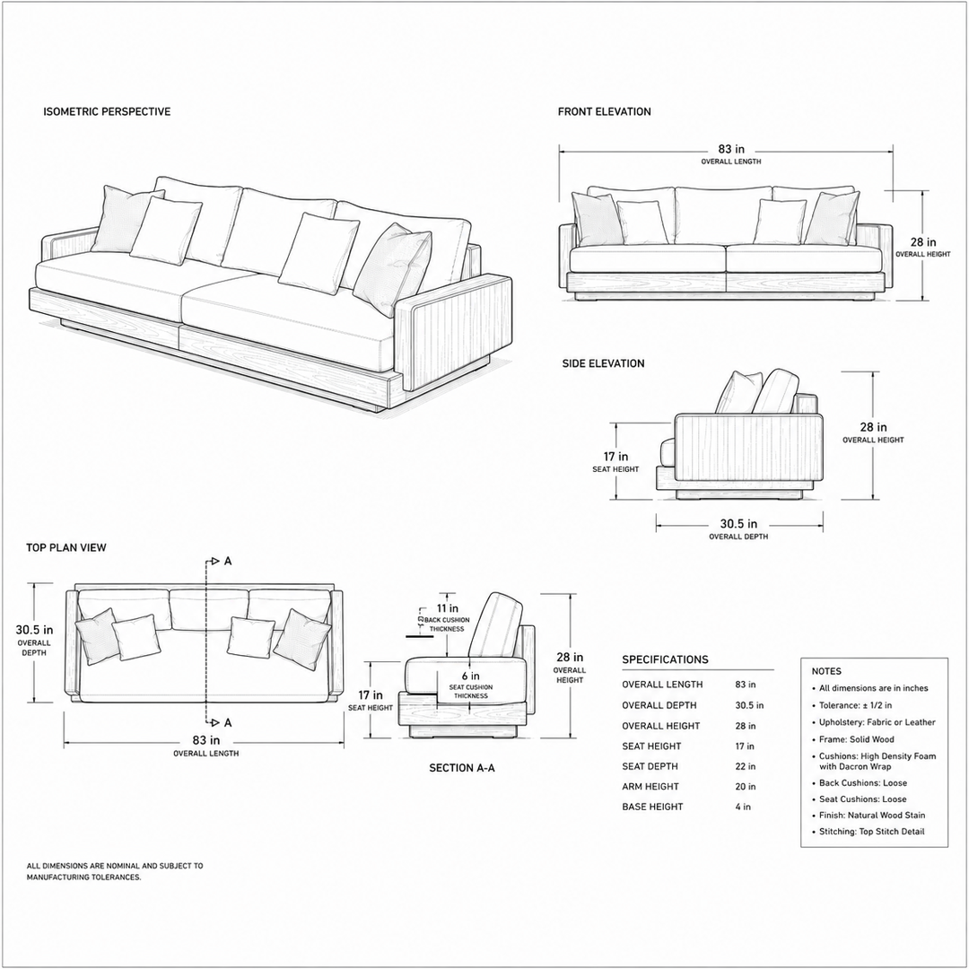 Château Sectional - Sofa