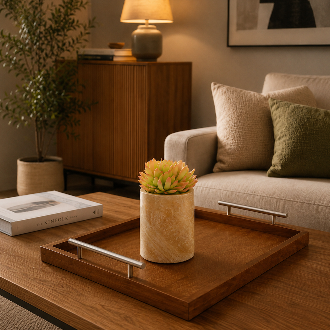 Onyx Stone Pot - Mini Desk Planter