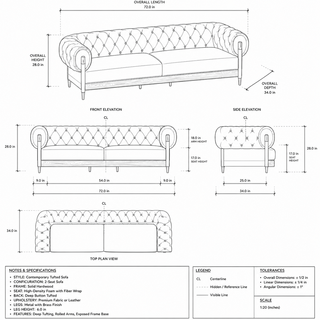 Roma LOW-LINE Sofa
