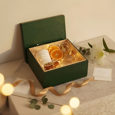 Leather Gift Box premium leather luxury gift box India - The Mage Home