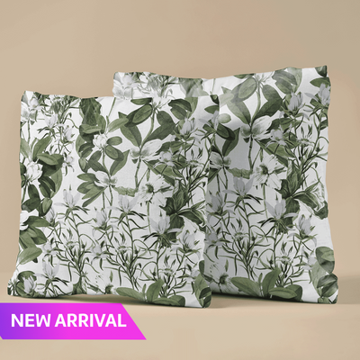 Blossom Embrace Velvet Cushion Cover - Set of 2