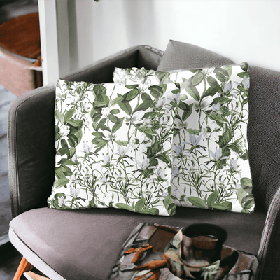 Blossom Embrace Velvet Cushion Cover - Set of 2