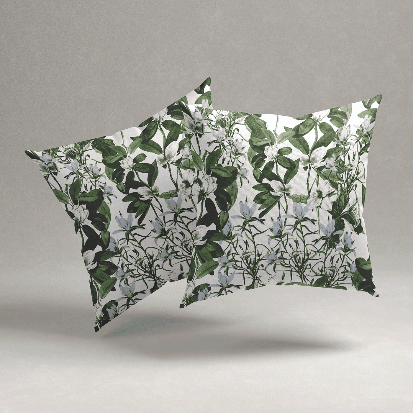Blossom Embrace Velvet Cushion Cover - Set of 2