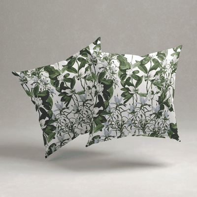 Blossom Embrace Velvet Cushion Cover - Set of 2