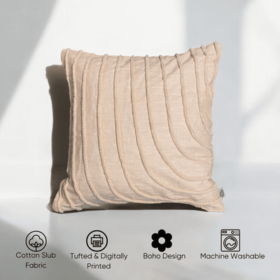 Blush Wave Tufted Cushion Cover- Set of 5