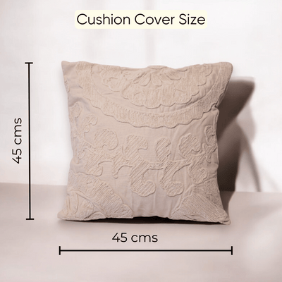 Elegant Flora Tufted Cushion Cover