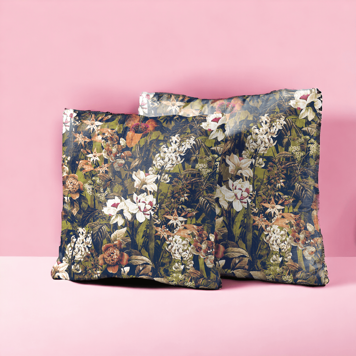 Enchanted Forest Velvet Cushion Cover - Set of 2