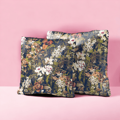 Enchanted Forest Velvet Cushion Cover - Set of 2