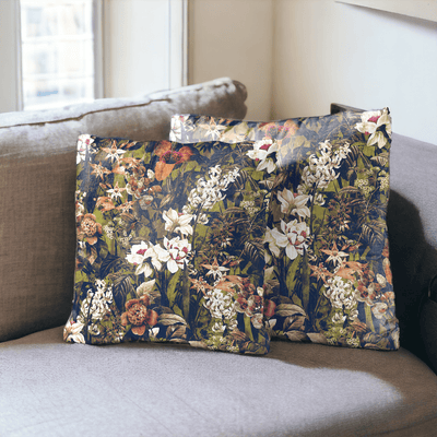 Enchanted Forest Velvet Cushion Cover - Set of 2