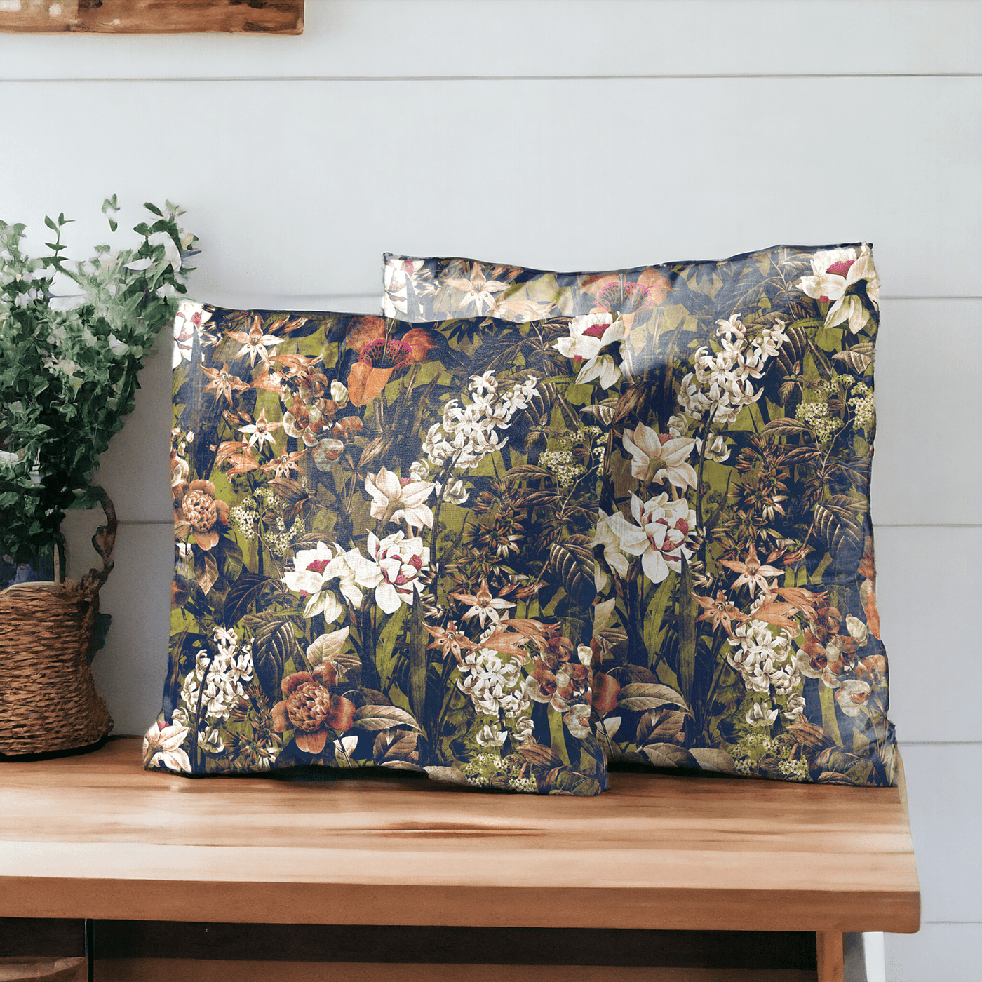 Enchanted Forest Velvet Cushion Cover - Set of 2