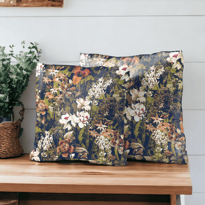 Enchanted Forest Velvet Cushion Cover - Set of 2